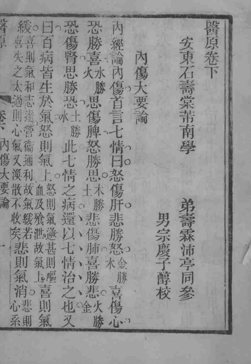 医原  望病须察神气论  卷上